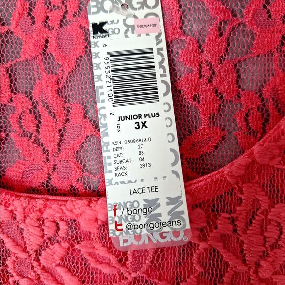 Womens Top 3X Vintage Y2K Floral‎ Lace Romantic Fairy Sheer Boho Coquette NWT - Picture 5 of 6